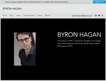 Tablet Screenshot of byronhagan.com